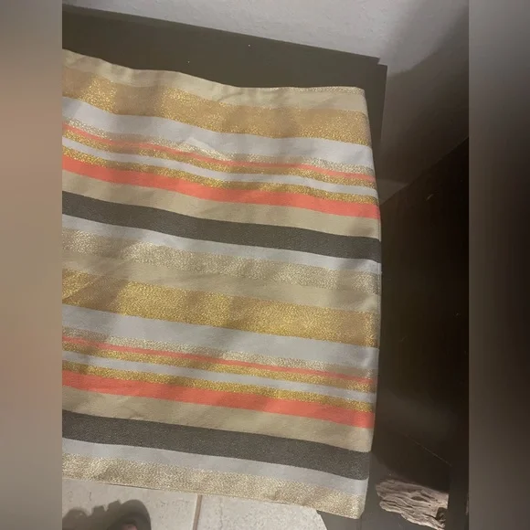 J. Crew NEW WITH TAGS! Shimmer Stripe Skirt Sz-8 - Picture 8 of 8